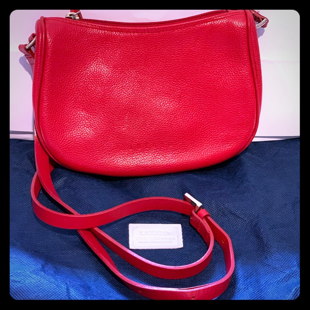 Vintage Lazaro Red Leather Crossbody